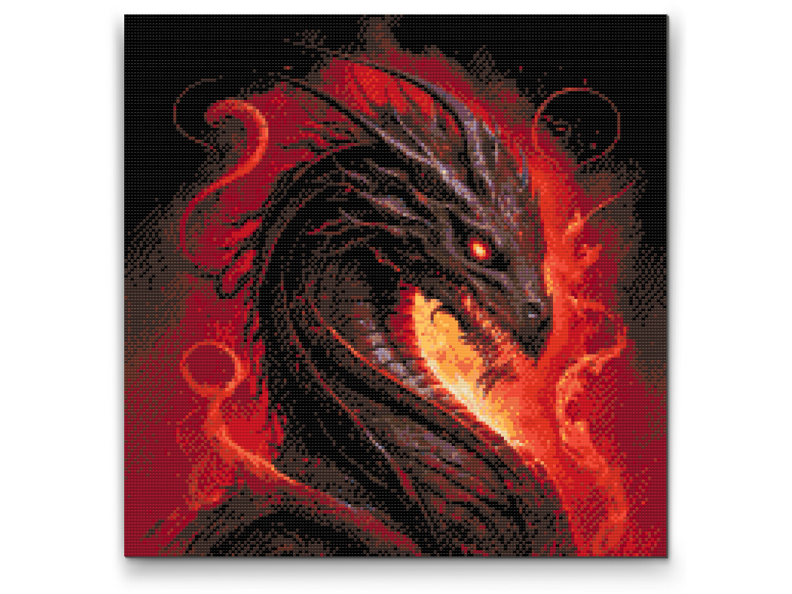Diamantové malování - Fiery dragon